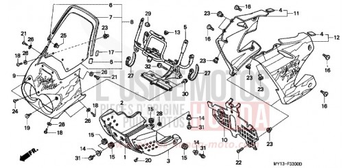 CAPOT XRV750Y de 2000